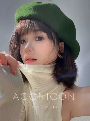 Aconiconi Elegant Small Sweet Chic Wool Beret- Miss Coco