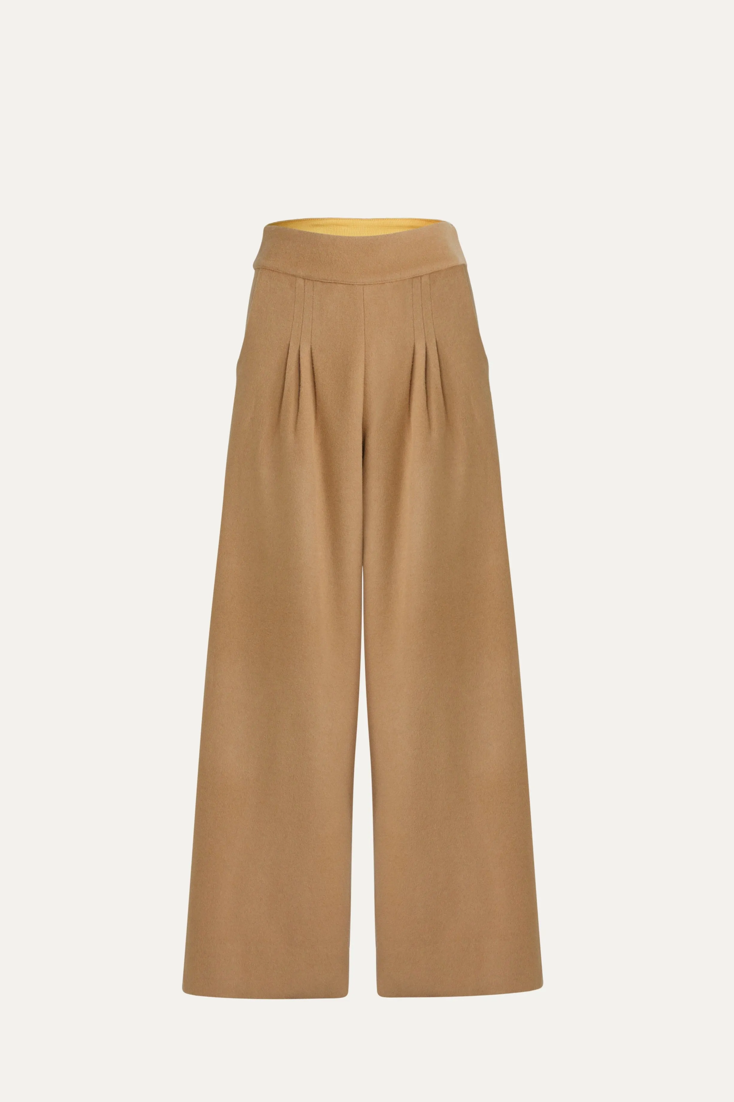 Agnes Wool-Cashmere Wide Leg Pant