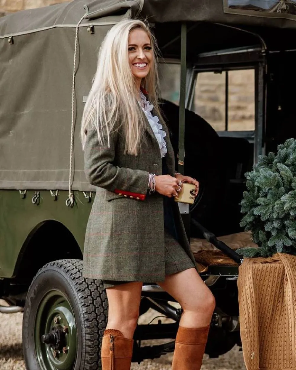 Alan Paine Combrook Tweed Skirt