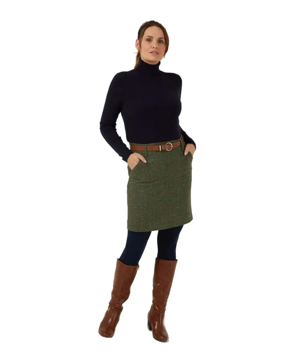 Alan Paine Combrook Tweed Skirt