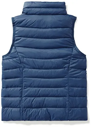 Amazon Essentials Girl's Lightweight Water-Resistant Packable Puffer Vest, Navy, Medium