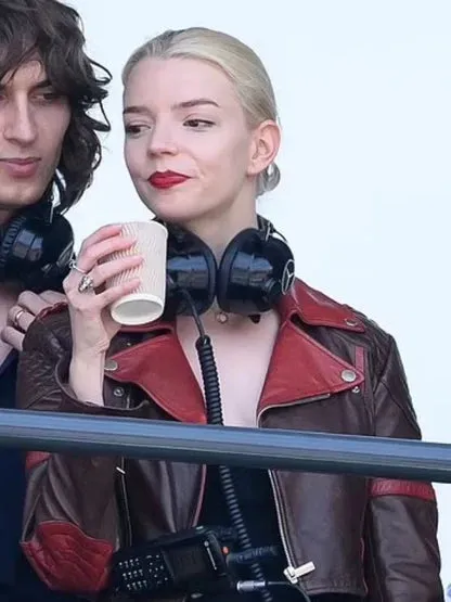 Anya Taylor Joy Short Body Biker Leather Jacket