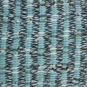 Aqua Blue and Navy Accent Tweed/ Boucle