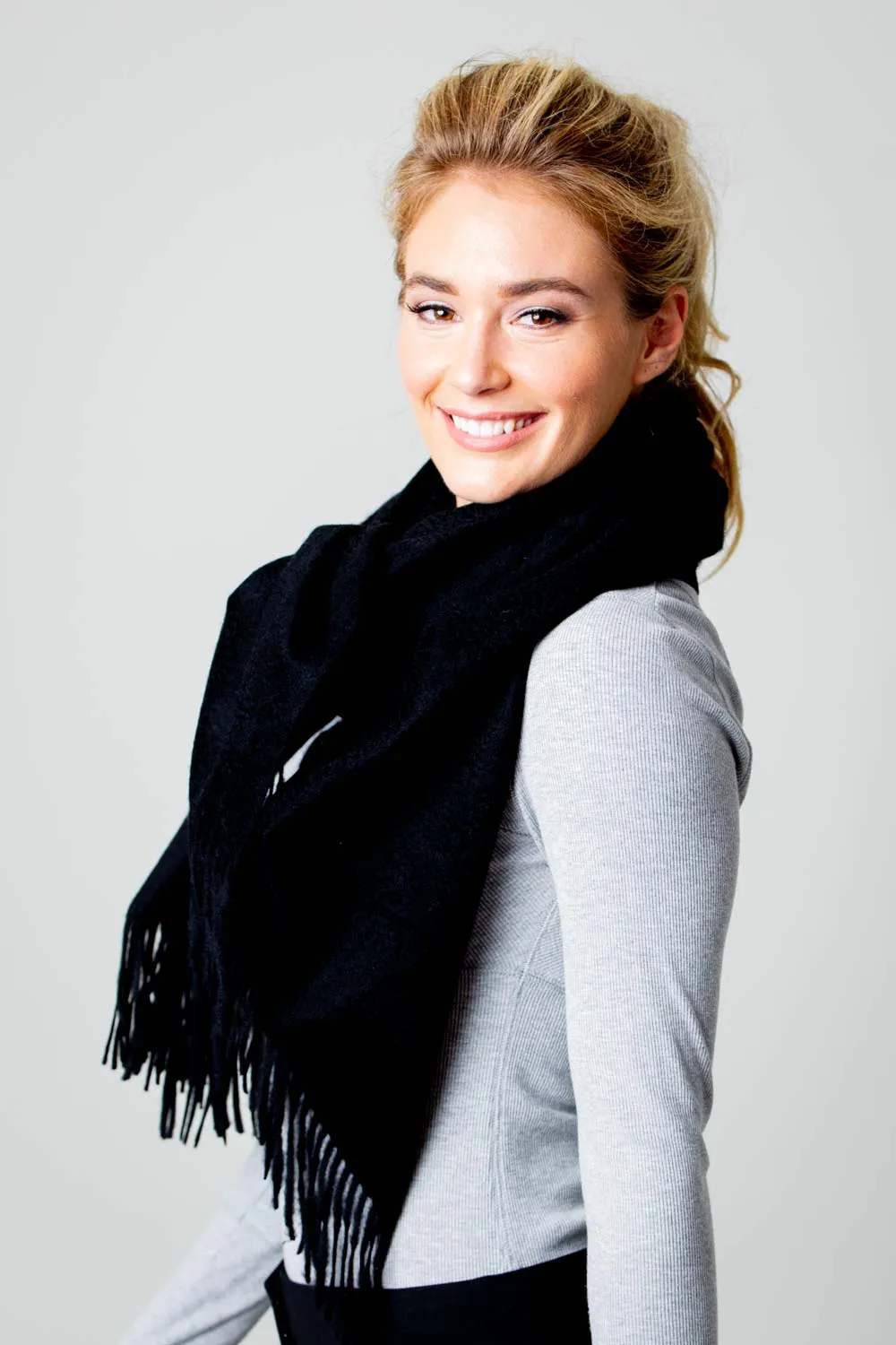 Cashmere Stole - Black