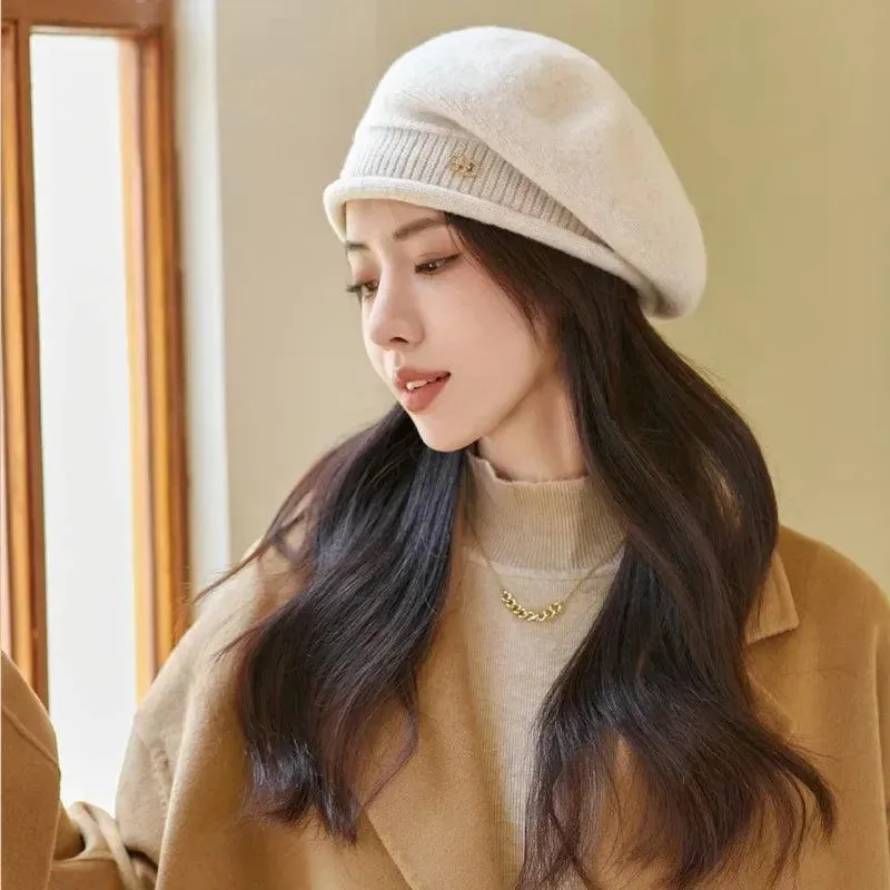 Chic Wool Berets for Women - Trendy Winter Fashion Accessory