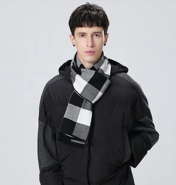 DOTAIN  WY02 Plaid Scarf for Men