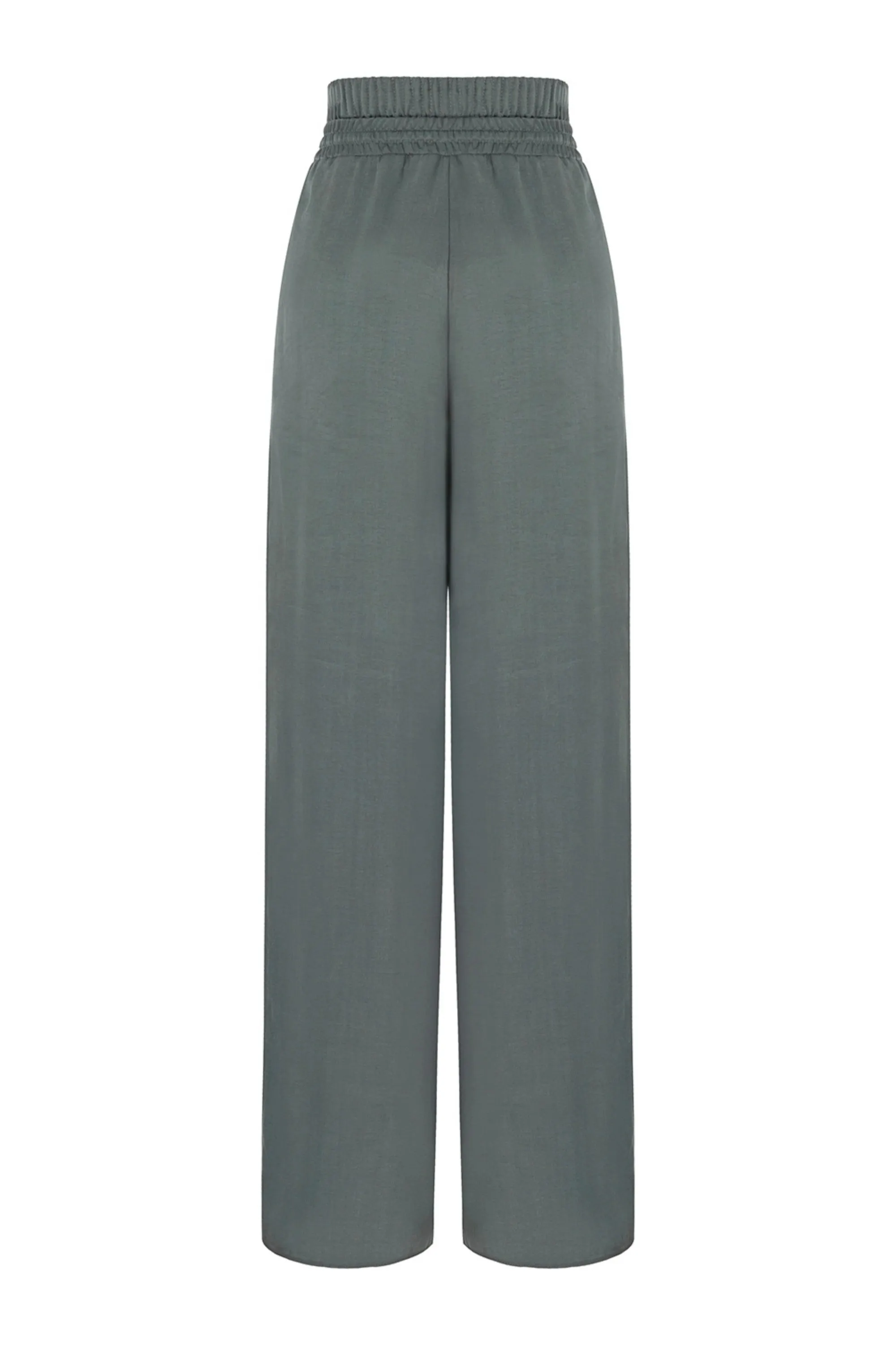 Draped Wide Leg Pants