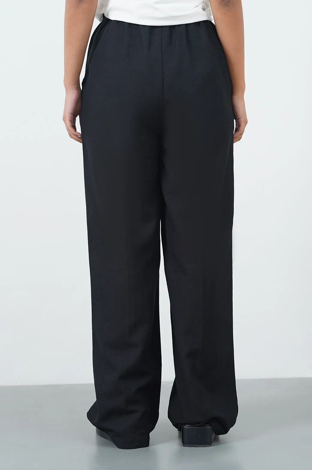 DRAWSTRING WIDE-LEG PANTS