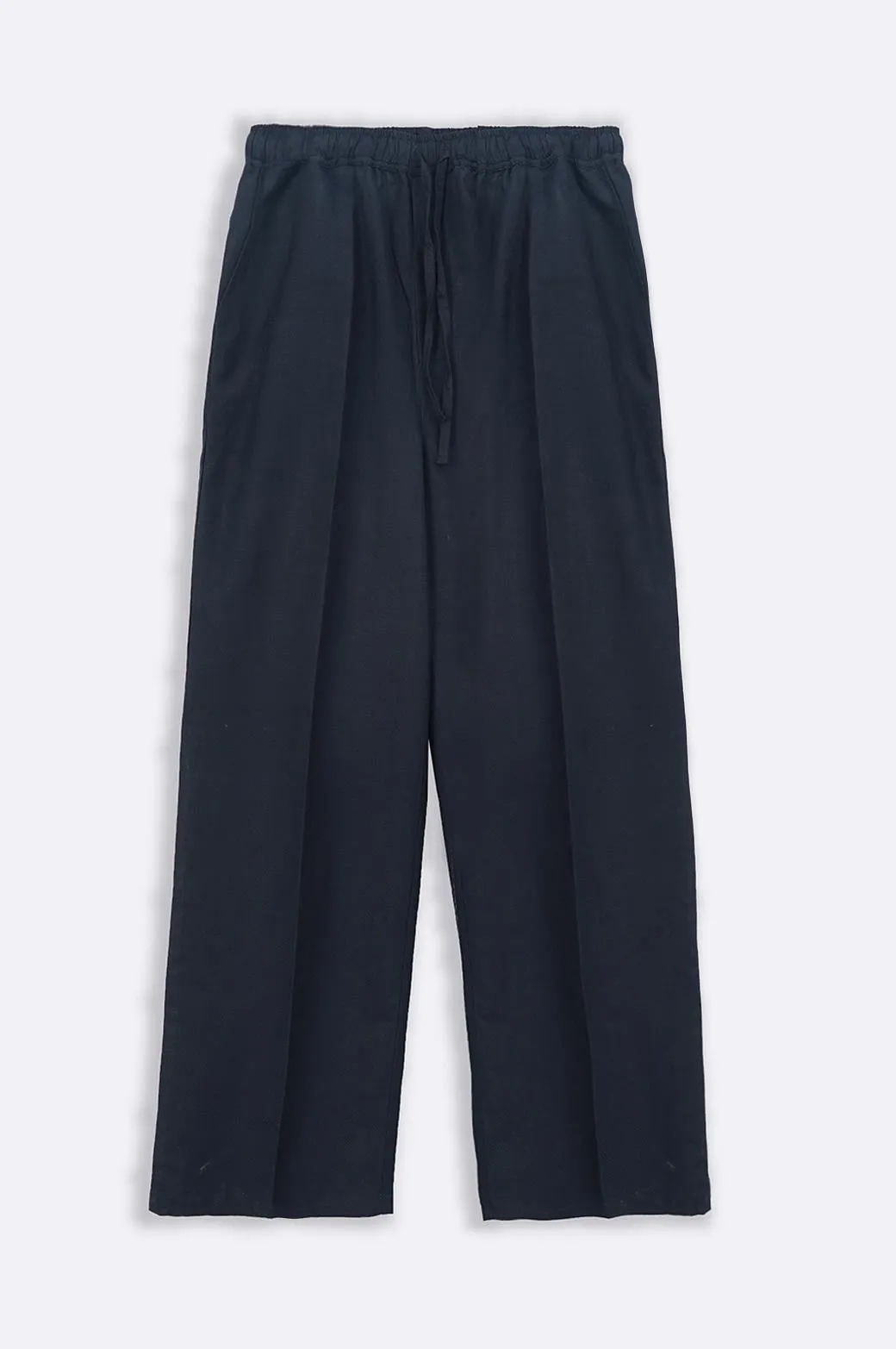 DRAWSTRING WIDE-LEG PANTS