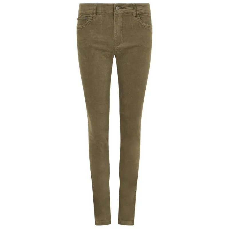 Dubarry Honeysuckle Ladies Stretch Pincord Jeans - Dusky Green