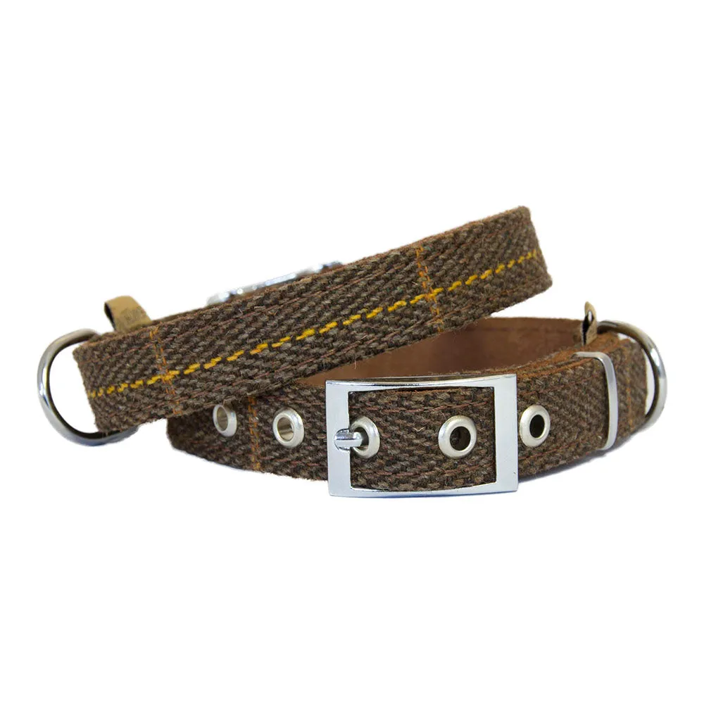 EARTHBOUND Signature Tweed & Leather Collars