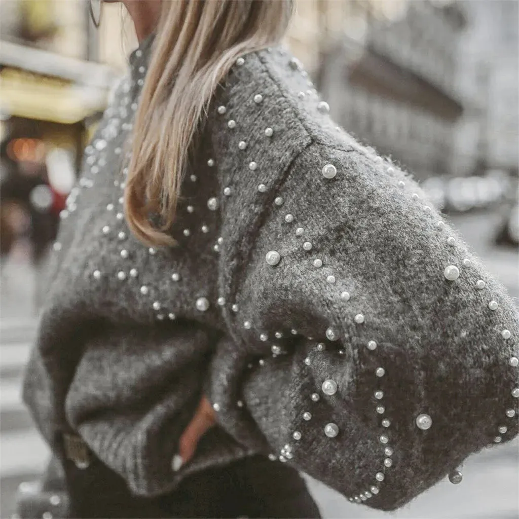 Elegant Beaded Sweater