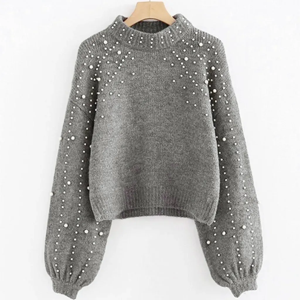 Elegant Beaded Sweater