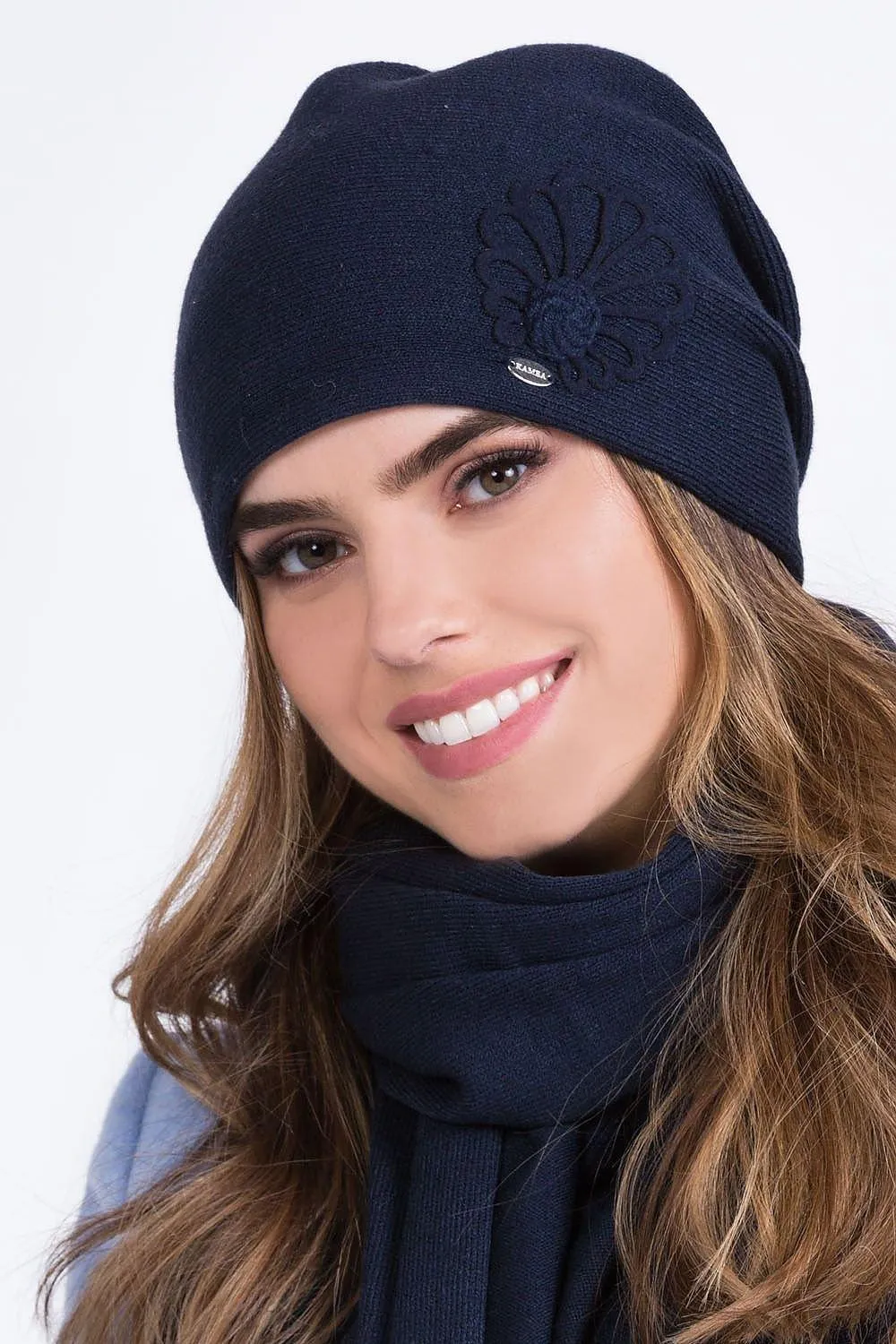 Elegant Floral Embellished Women's Winter Hat