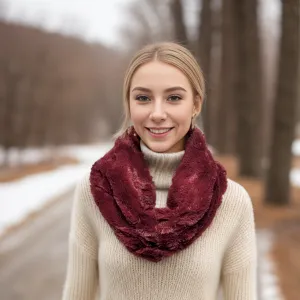 Gathered Faux Fur Snood