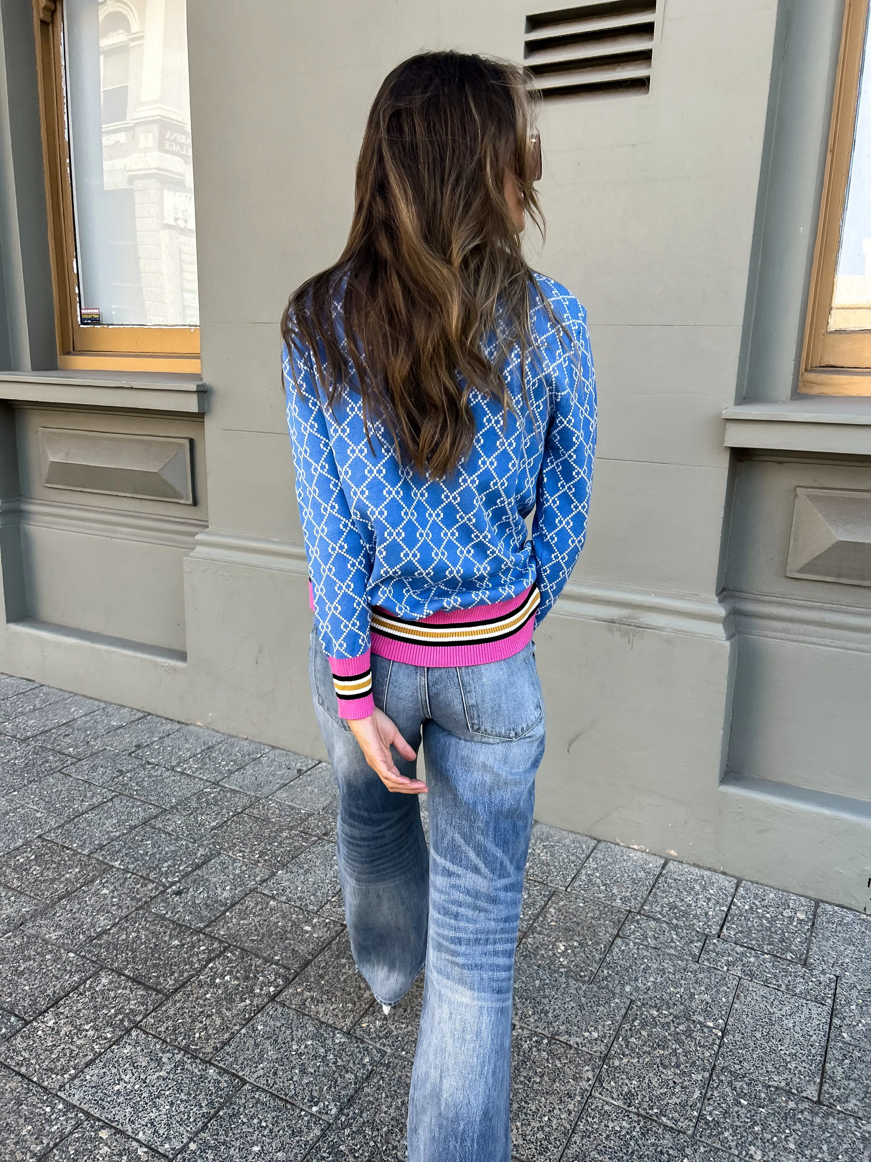 GIGI Knit - Blue/Pink