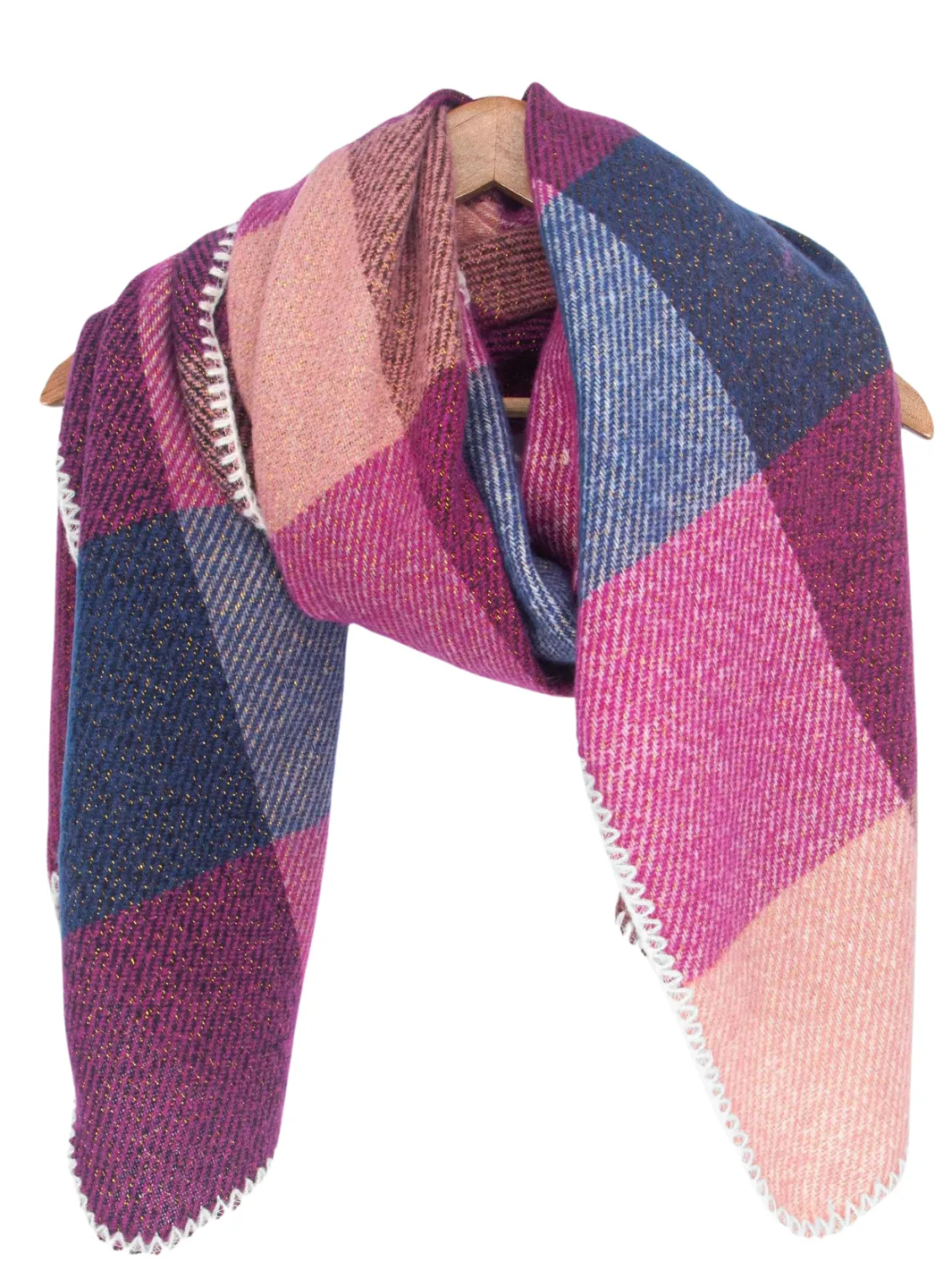 Heavyweight Scarf - Fuchsia Check