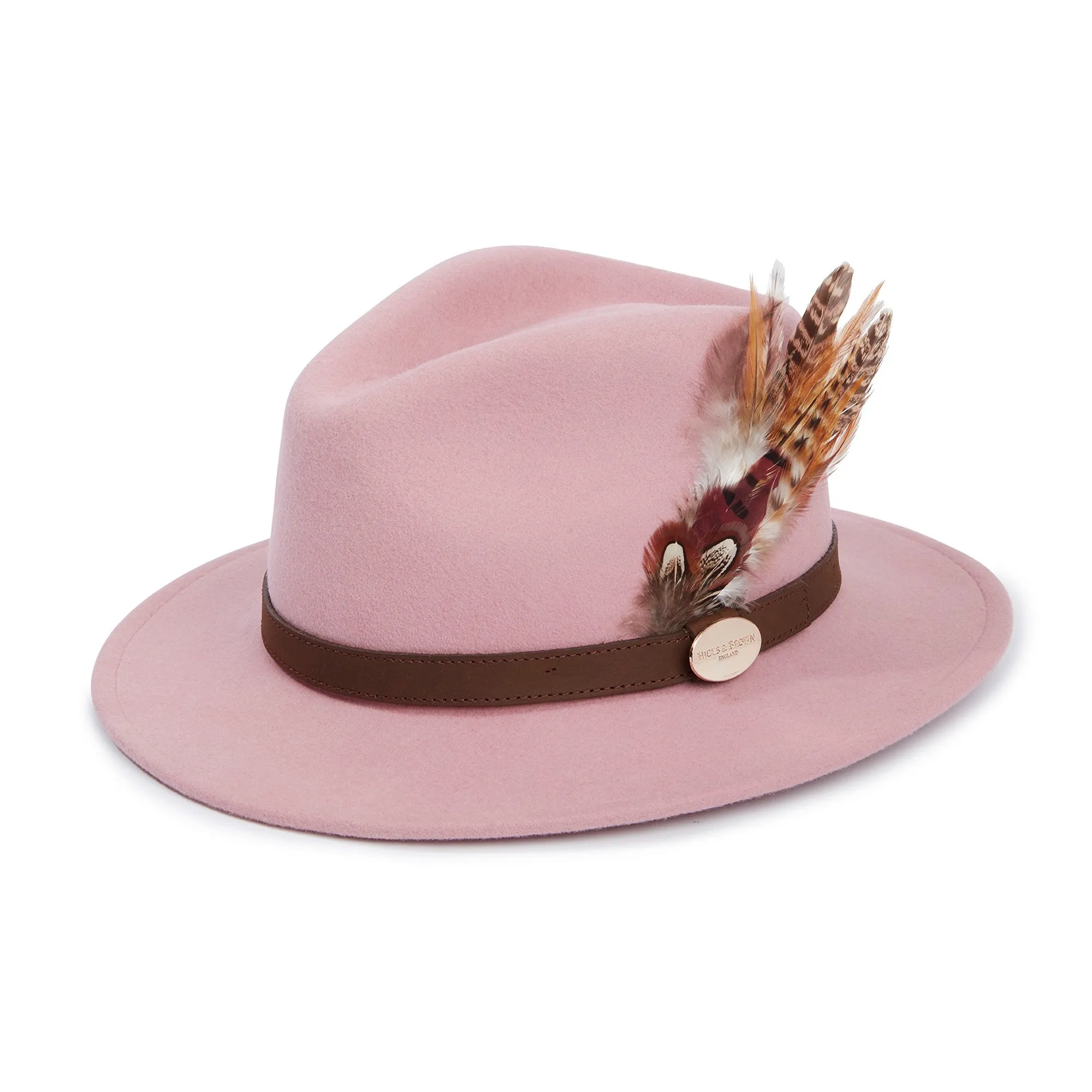 Hicks & Brown The Suffolk Fedora Gamebird Feather Hat