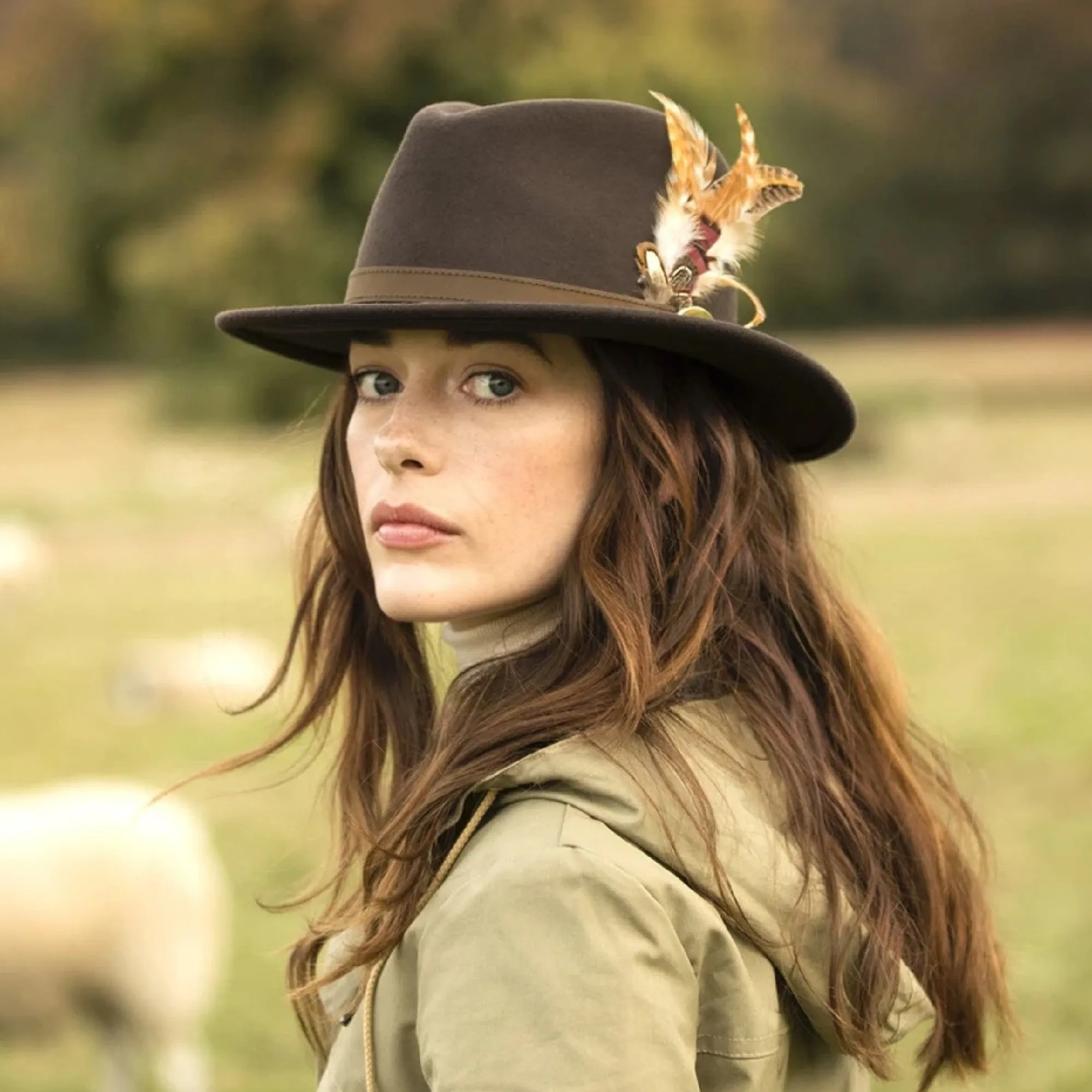 Hicks & Brown The Suffolk Fedora Gamebird Feather Hat