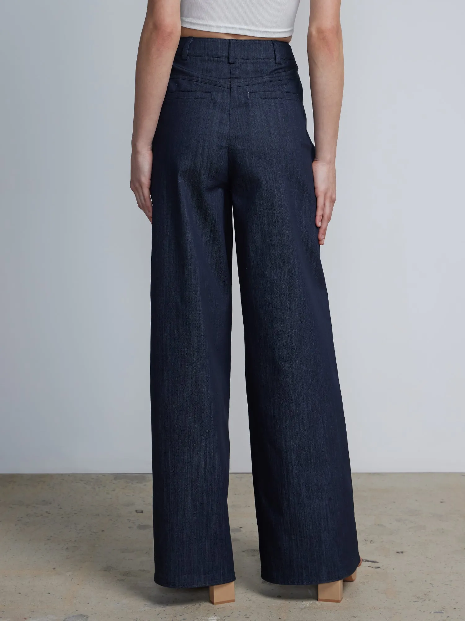 High-Rise Relaxed Wide Leg Pants