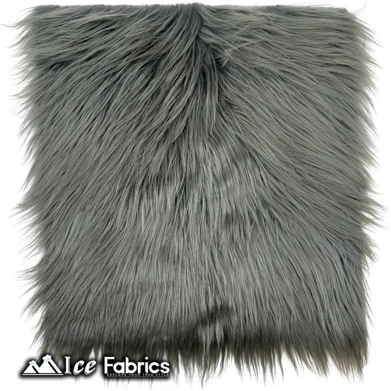 IceFabrics Square Shaggy Long Pile Faux Fur Fabric