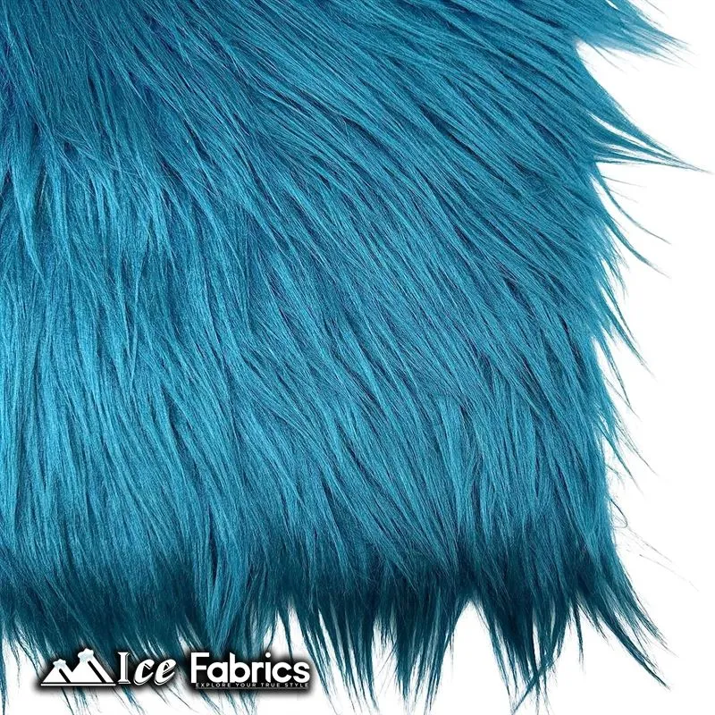 IceFabrics Square Shaggy Long Pile Faux Fur Fabric