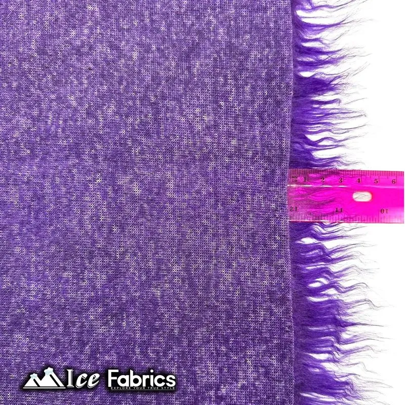 IceFabrics Square Shaggy Long Pile Faux Fur Fabric