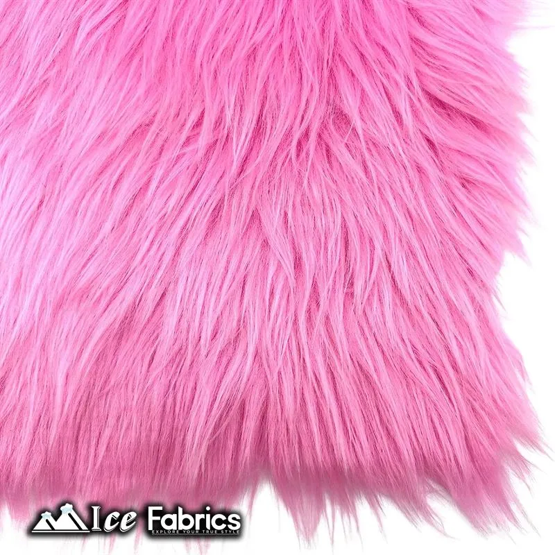 IceFabrics Square Shaggy Long Pile Faux Fur Fabric