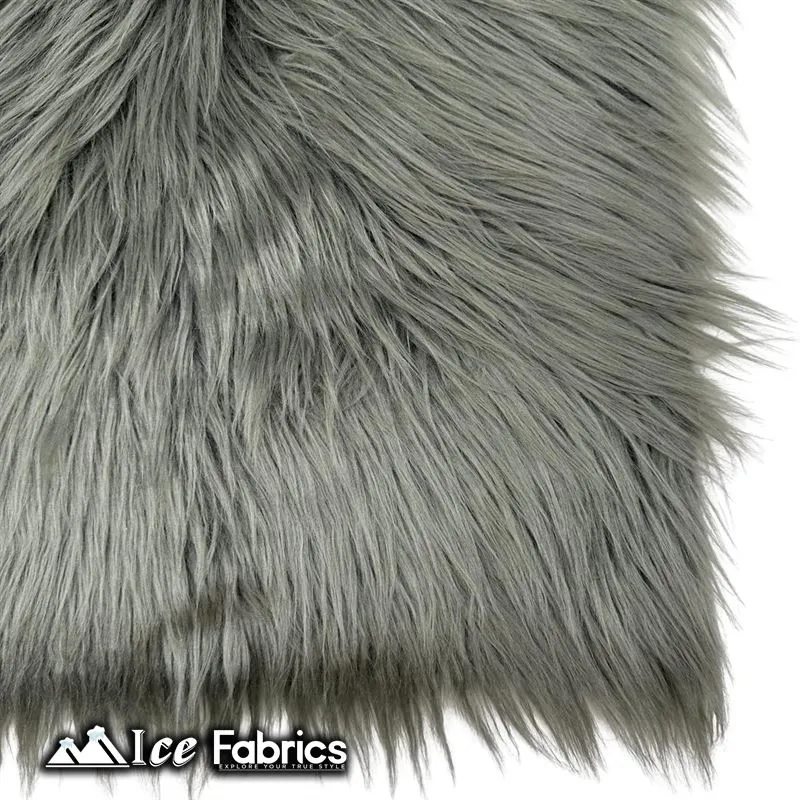 IceFabrics Square Shaggy Long Pile Faux Fur Fabric