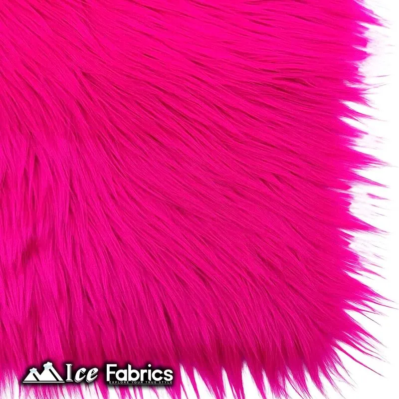 IceFabrics Square Shaggy Long Pile Faux Fur Fabric