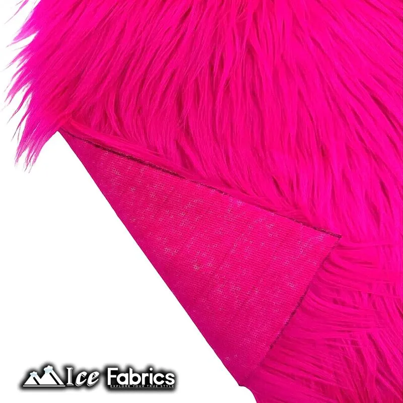 IceFabrics Square Shaggy Long Pile Faux Fur Fabric