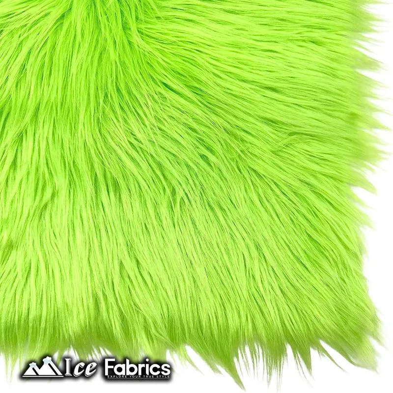 IceFabrics Square Shaggy Long Pile Faux Fur Fabric