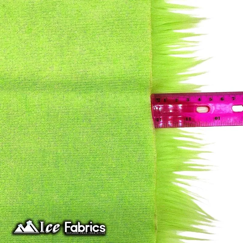 IceFabrics Square Shaggy Long Pile Faux Fur Fabric