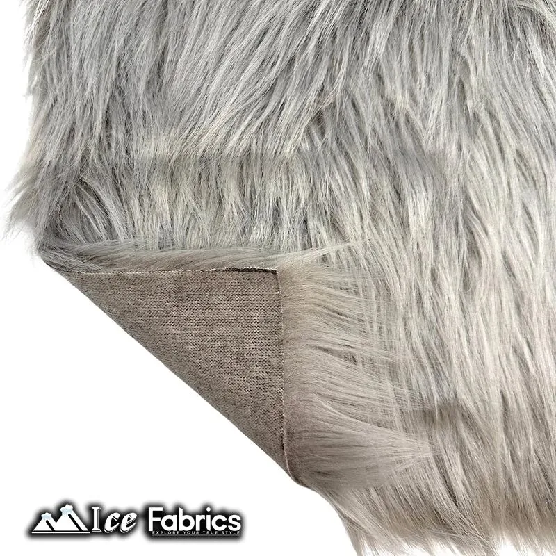 IceFabrics Square Shaggy Long Pile Faux Fur Fabric