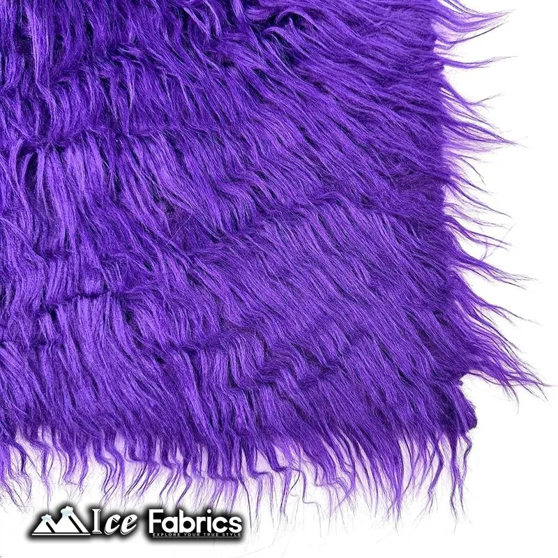 IceFabrics Square Shaggy Long Pile Faux Fur Fabric