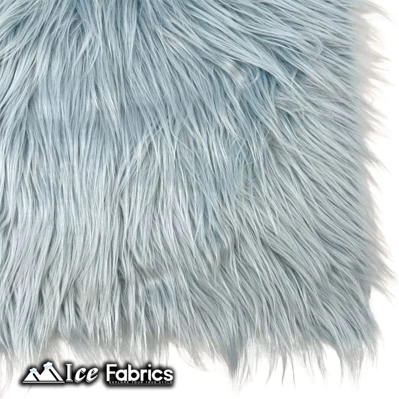 IceFabrics Square Shaggy Long Pile Faux Fur Fabric