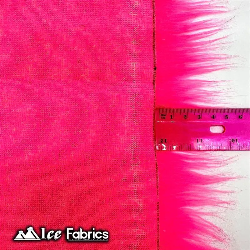 IceFabrics Square Shaggy Long Pile Faux Fur Fabric