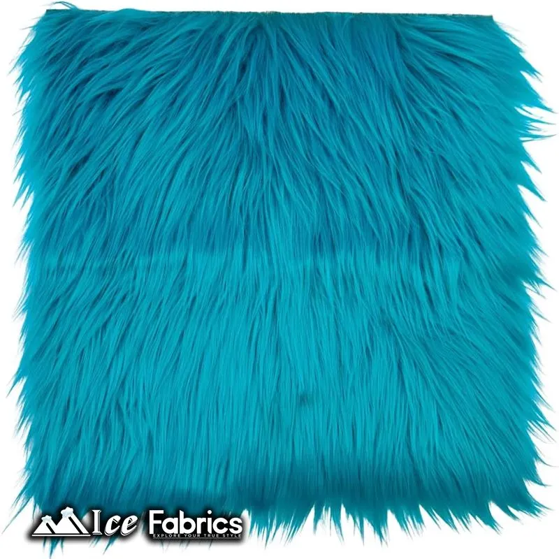 IceFabrics Square Shaggy Long Pile Faux Fur Fabric