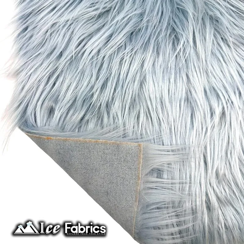 IceFabrics Square Shaggy Long Pile Faux Fur Fabric