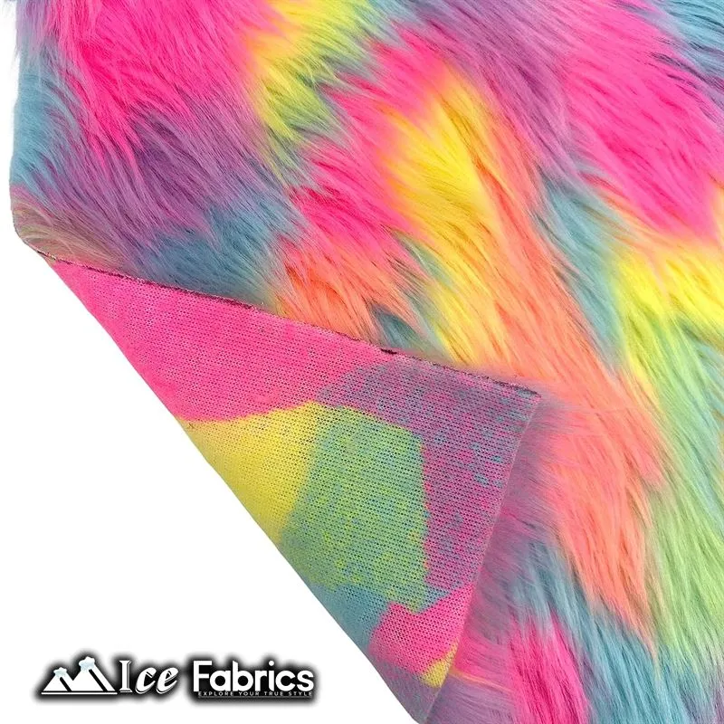 IceFabrics Square Shaggy Long Pile Faux Fur Fabric