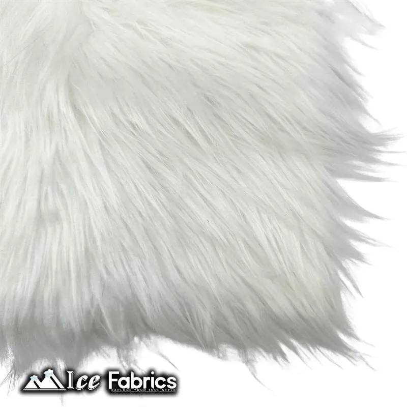 IceFabrics Square Shaggy Long Pile Faux Fur Fabric