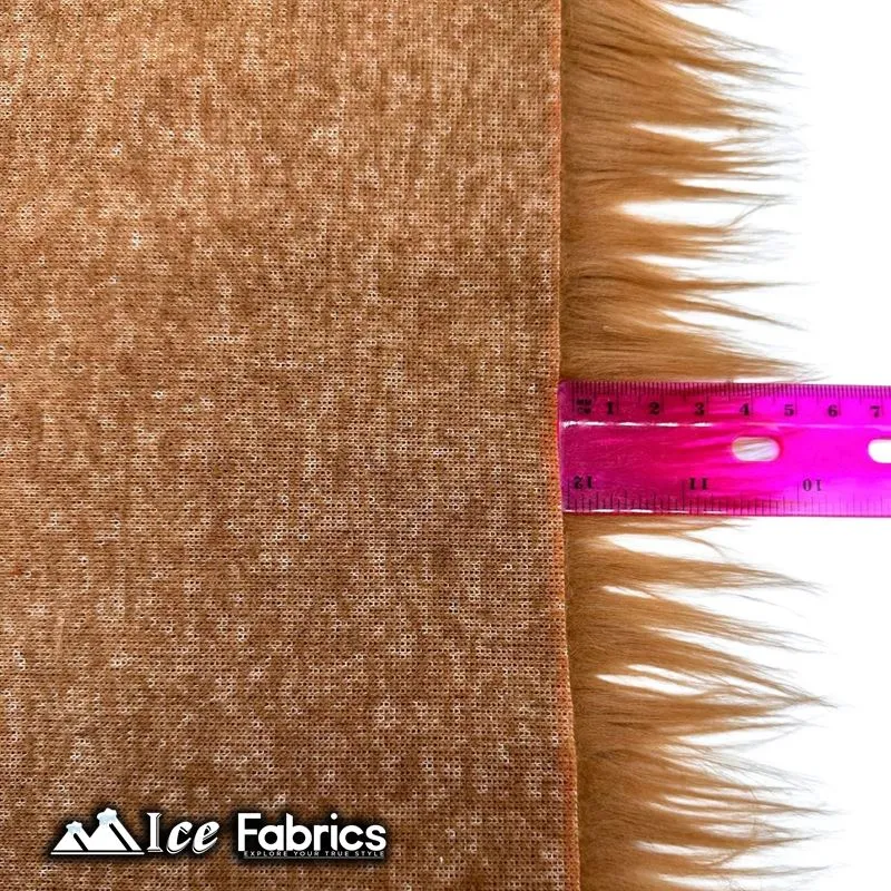 IceFabrics Square Shaggy Long Pile Faux Fur Fabric