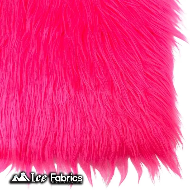 IceFabrics Square Shaggy Long Pile Faux Fur Fabric