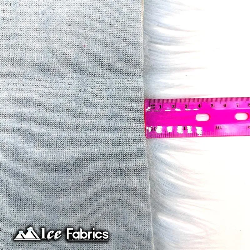 IceFabrics Square Shaggy Long Pile Faux Fur Fabric