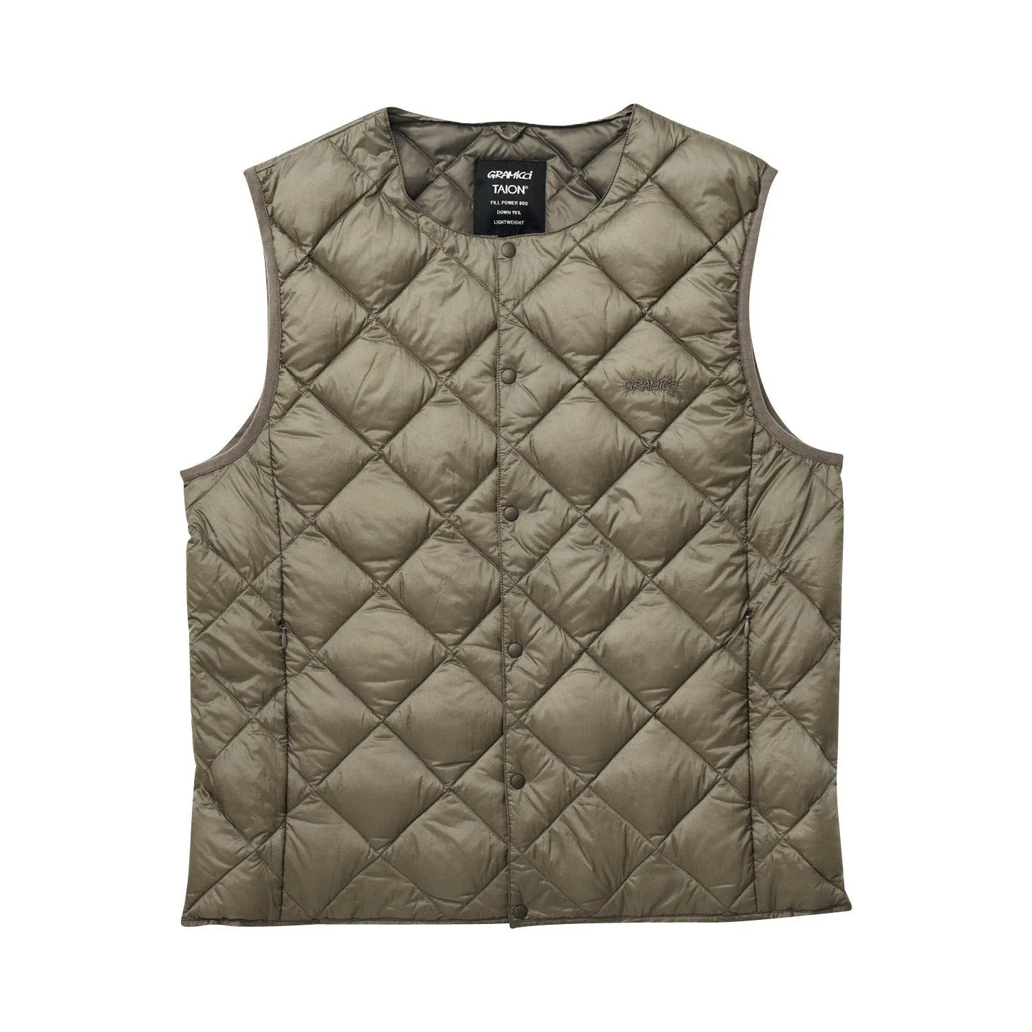 INNER DOWN VEST STONE GREY