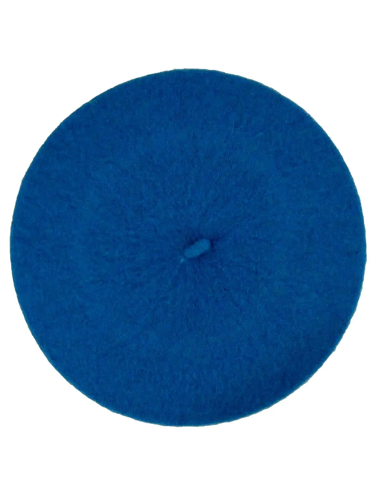 Kingfisher Blue Vintage Style Pure Wool Beret