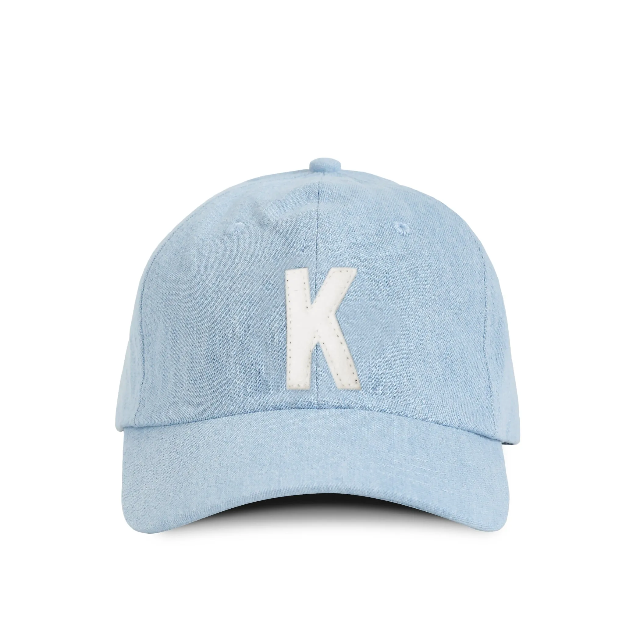 Letter K Baseball Hat Denim