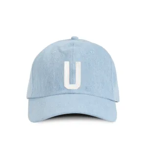 Letter U Baseball Hat Denim