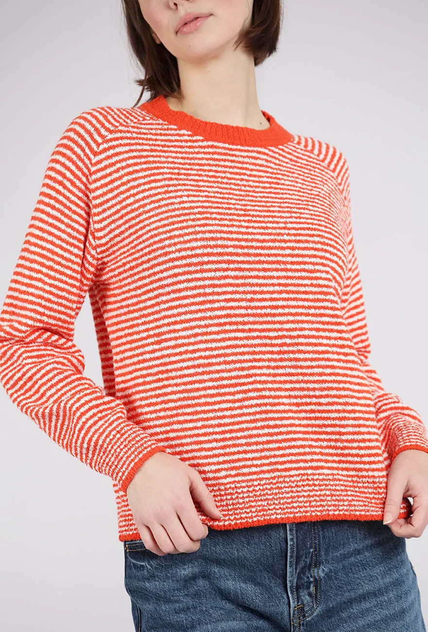 Lola Pullover, Tomato Stripe