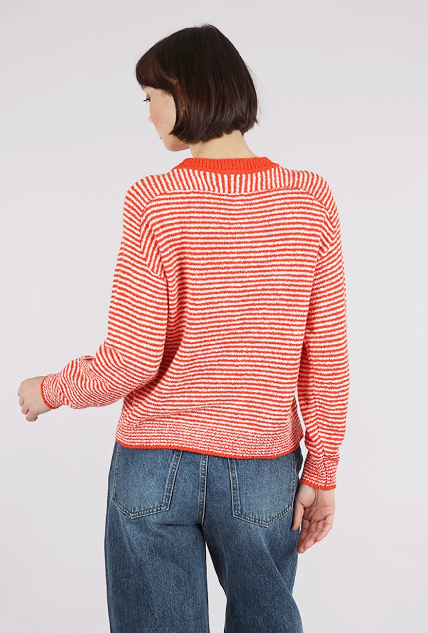 Lola Pullover, Tomato Stripe